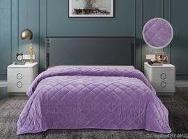 Покрывало стеганое велюровое Luxor, 17-3612, Amethyst QV <17-3612, 220*240, Евро-макси, Amethyst QV >