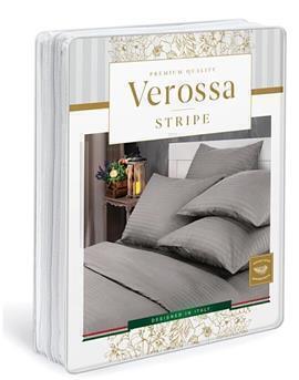 КПБ евро страйп-сатин Verossa Stripe <70078 Terracotta Скидка>